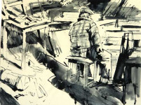 Дворик. Плотник.