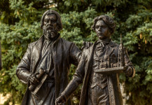 Открылся памятник меценатам Рыбинска