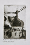 А.С. Бошко. Ростовский кремль. 2008. Типографская печать, офортная бумага. 14х9.