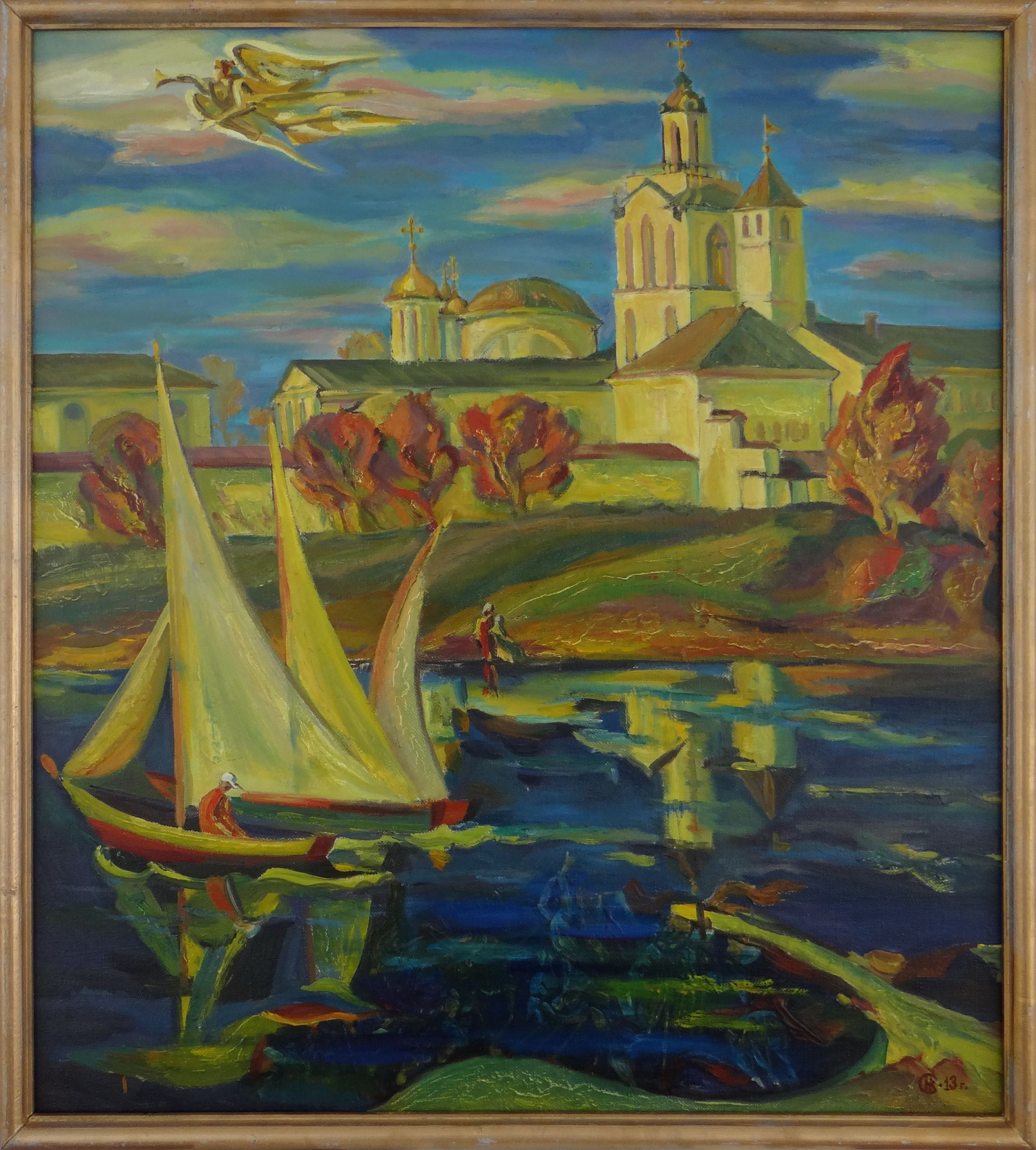 Н.К. Сальников. Отражение веков. 2013. Холст, масло. 100х90 см.
