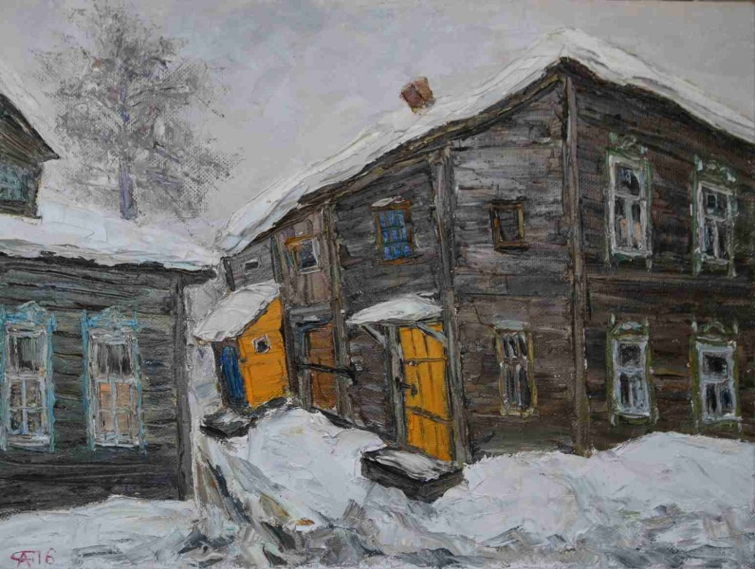 А.Ю.Семенцов. Московский проспект, дом 54. Холст, масло. 60*80, 2016 г.
