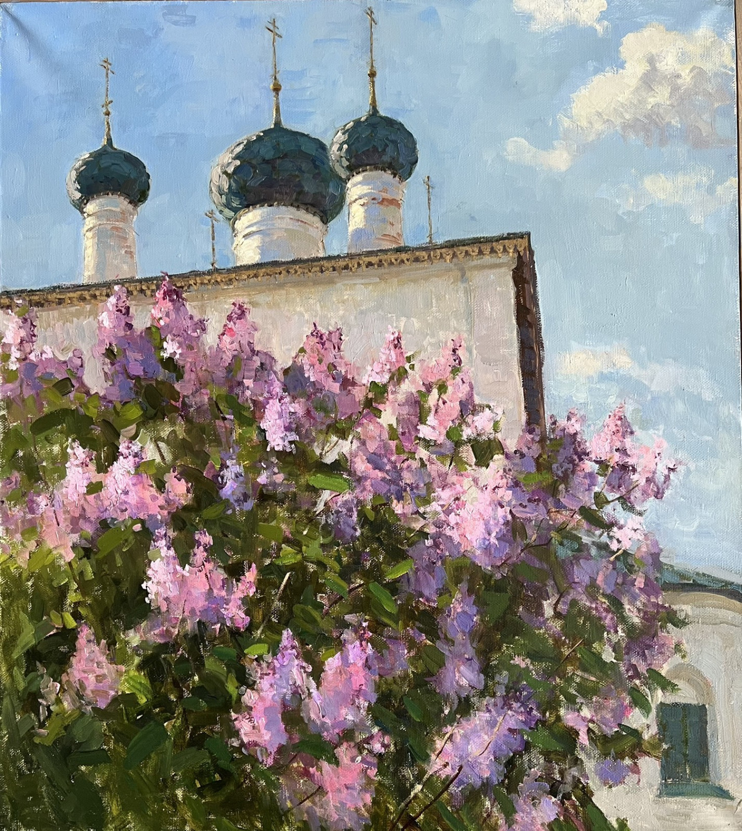 И.Н. Уманская. Пора цветения. 2024. Холст, масло. 90х80 см.