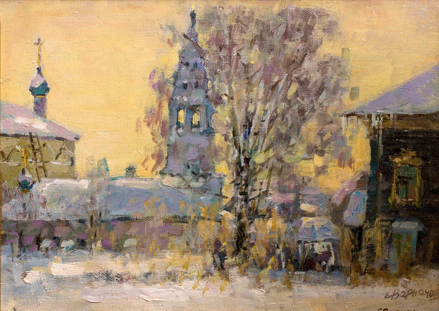 Е.М. Варначёв. Норское. Этюд. 2010. Холст, масло.