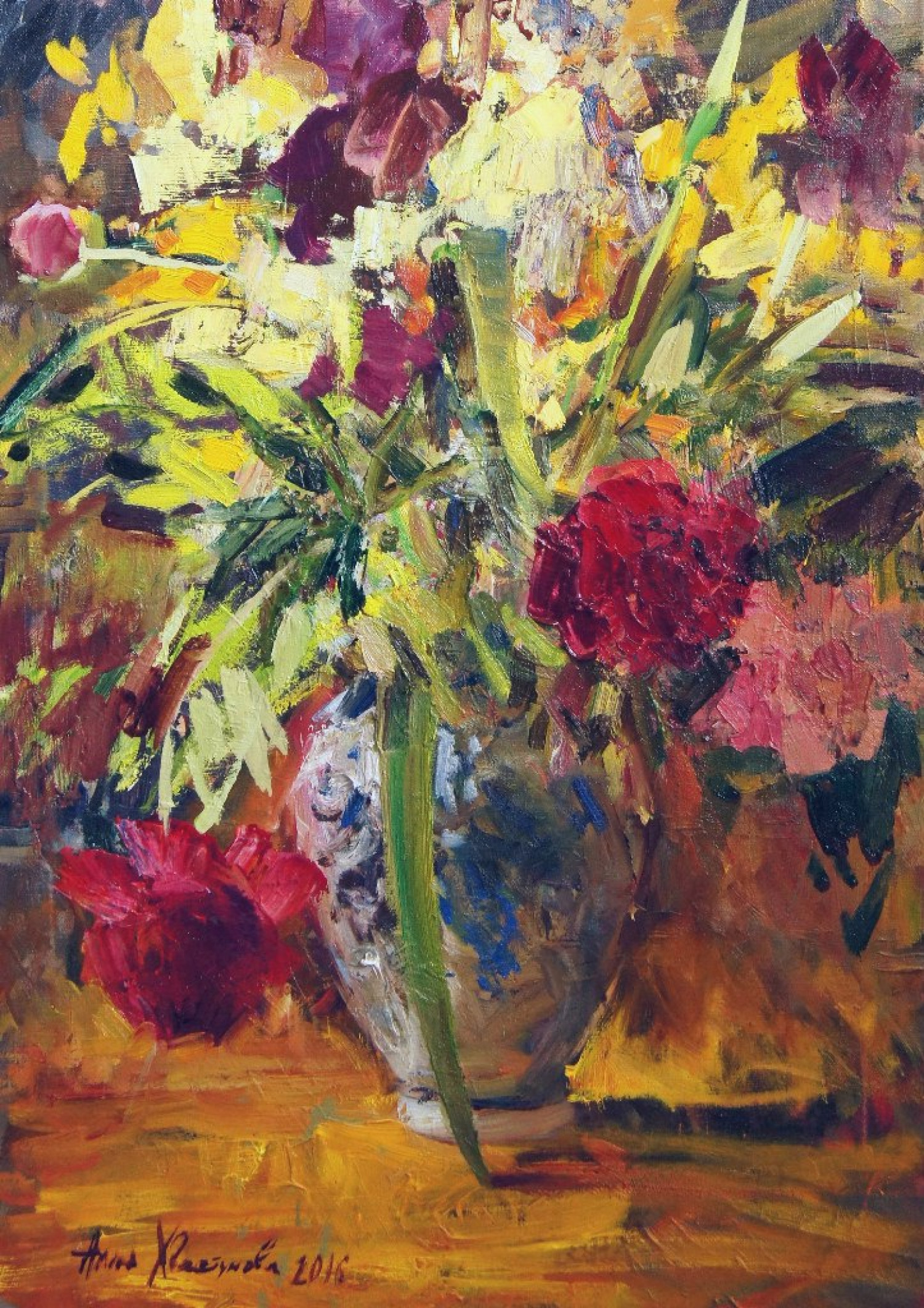 А.В.Хвастунова. Натюрморт. Холст, масло. 2016
