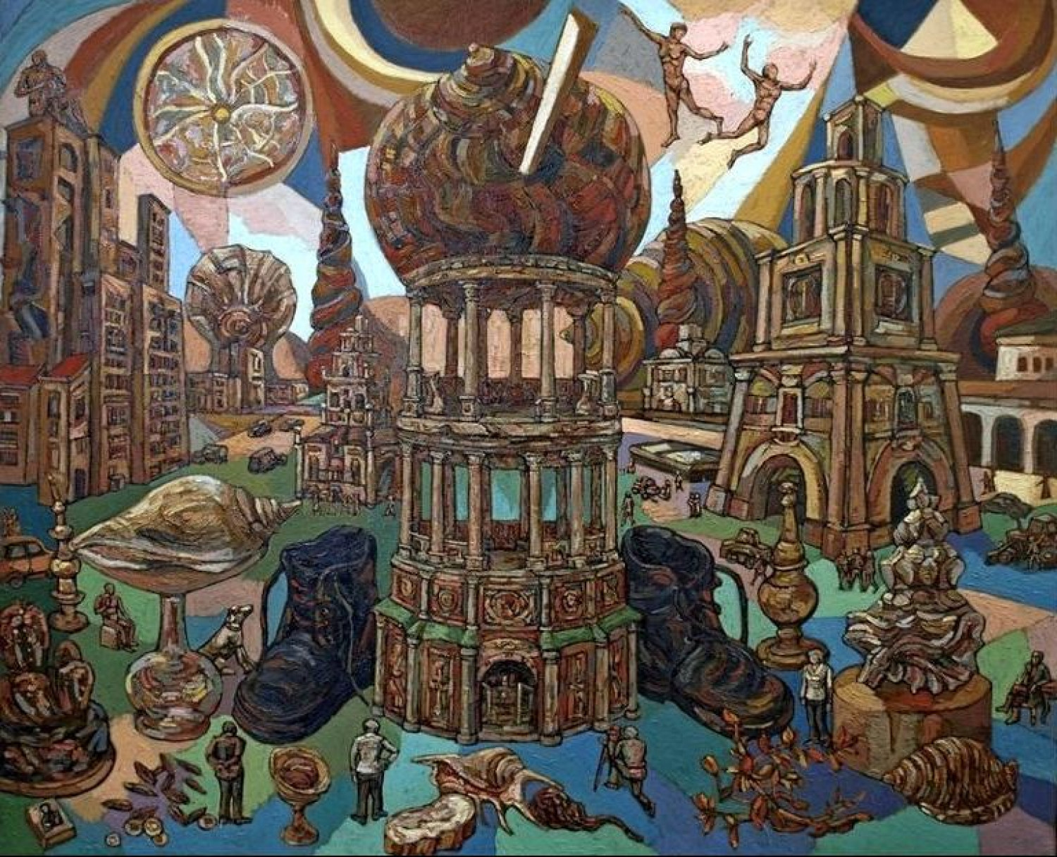В.И.Затучный. Город. Х.м. 90х109. 2003